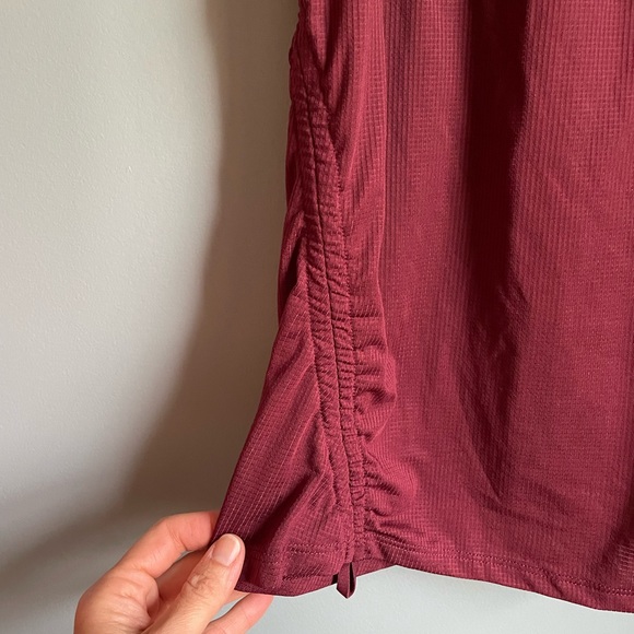 • SIDE RUCHED RACERBACK TANK • - Picture 2 of 4